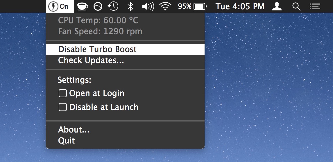 How to Disable Turbo Boost on Mac
