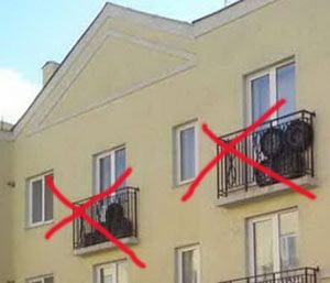 Неправильное хранение колес на балконах домов