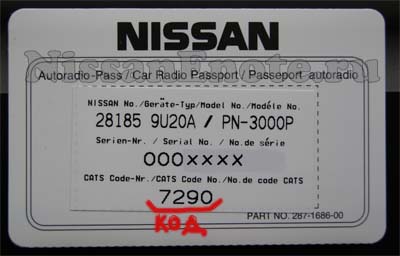 штатная магнитола Nissan Note