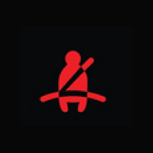 Seat belt reminder symbol.