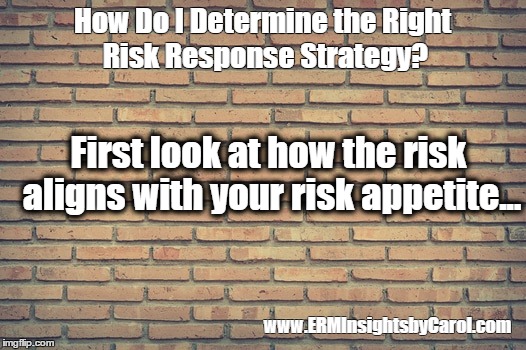 determining risk response strategy